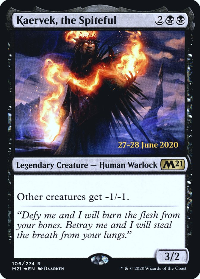Kaervek, the Spiteful  [Core Set 2021 Prerelease Promos] | Good Games North