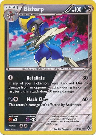 Bisharp (64/114) (Cosmos Holo) [XY: Steam Siege] | Good Games North