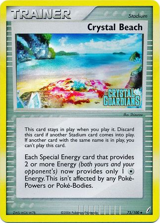 Crystal Beach (75/100) (Stamped) [EX: Crystal Guardians] | Good Games North