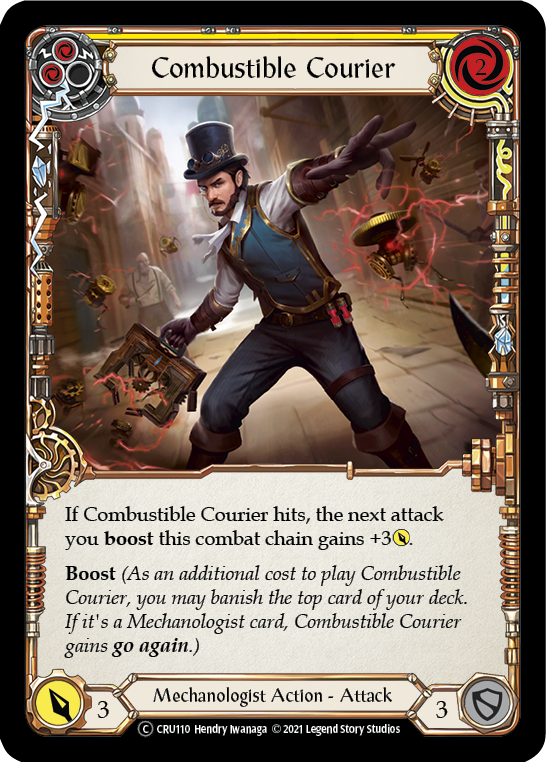 Combustible Courier (Yellow) [U-CRU110] Unlimited Normal | Good Games North
