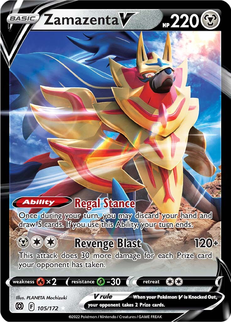 Zamazenta V (105/172) [Sword & Shield: Brilliant Stars] | Good Games North