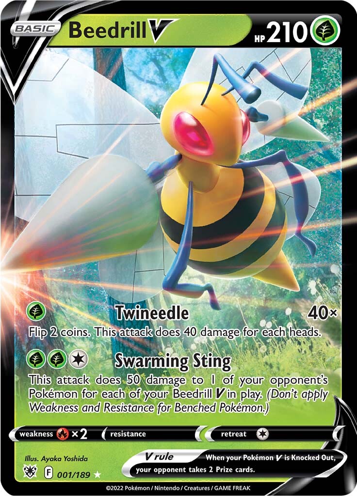 Beedrill V (001/189) [Sword & Shield: Astral Radiance] | Good Games North