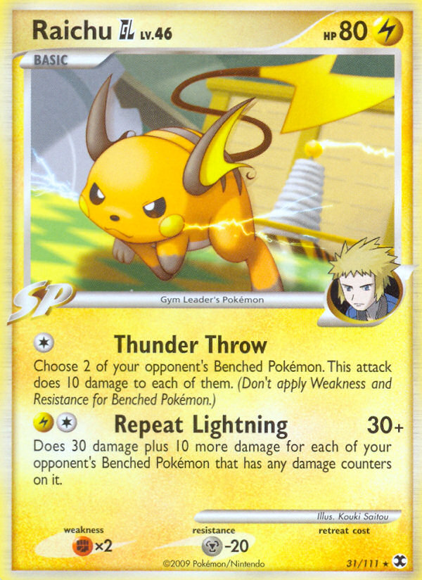 Raichu GL (31/111) [Platinum: Rising Rivals] | Good Games North