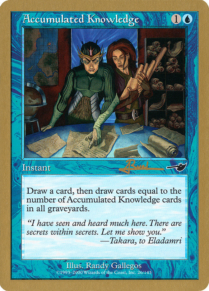 Accumulated Knowledge (Antoine Ruel) [World Championship Decks 2001] | Good Games North