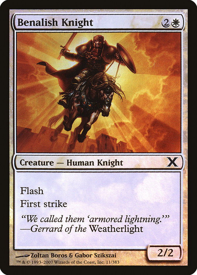 Benalish Knight (Premium Foil) [Tenth Edition] | Good Games North