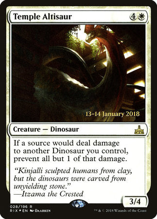 Temple Altisaur [Rivals of Ixalan Promos] | Good Games North