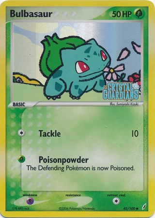 Bulbasaur (45/100) (Stamped) [EX: Crystal Guardians] | Good Games North