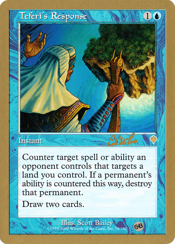 Teferi's Response (Carlos Romao) (SB) [World Championship Decks 2002] | Good Games North