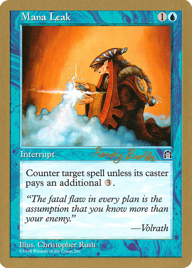 Mana Leak (Randy Buehler) [World Championship Decks 1998] | Good Games North