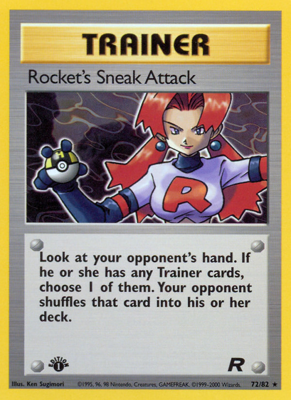Rocket's Sneak Attack (72/82) [Team Rocket 1st Edition] | Good Games North