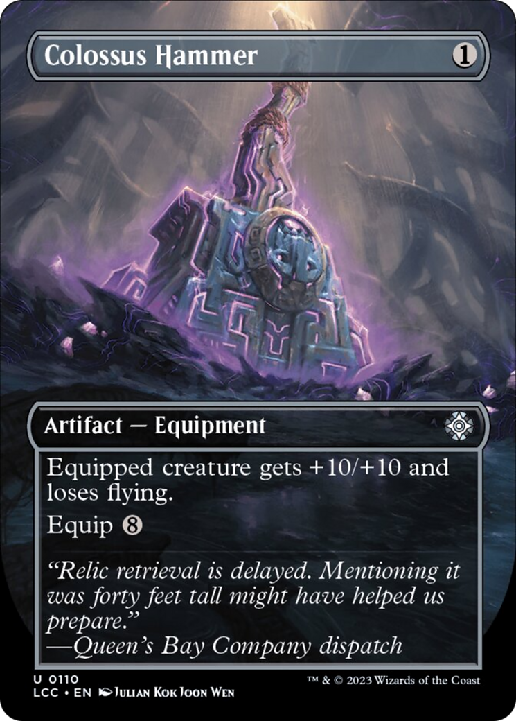 Colossus Hammer (Borderless) [The Lost Caverns of Ixalan Commander] | Good Games North