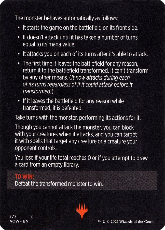 Monster of The Week (Magic Minigame) [Innistrad: Crimson Vow Minigame] | Good Games North