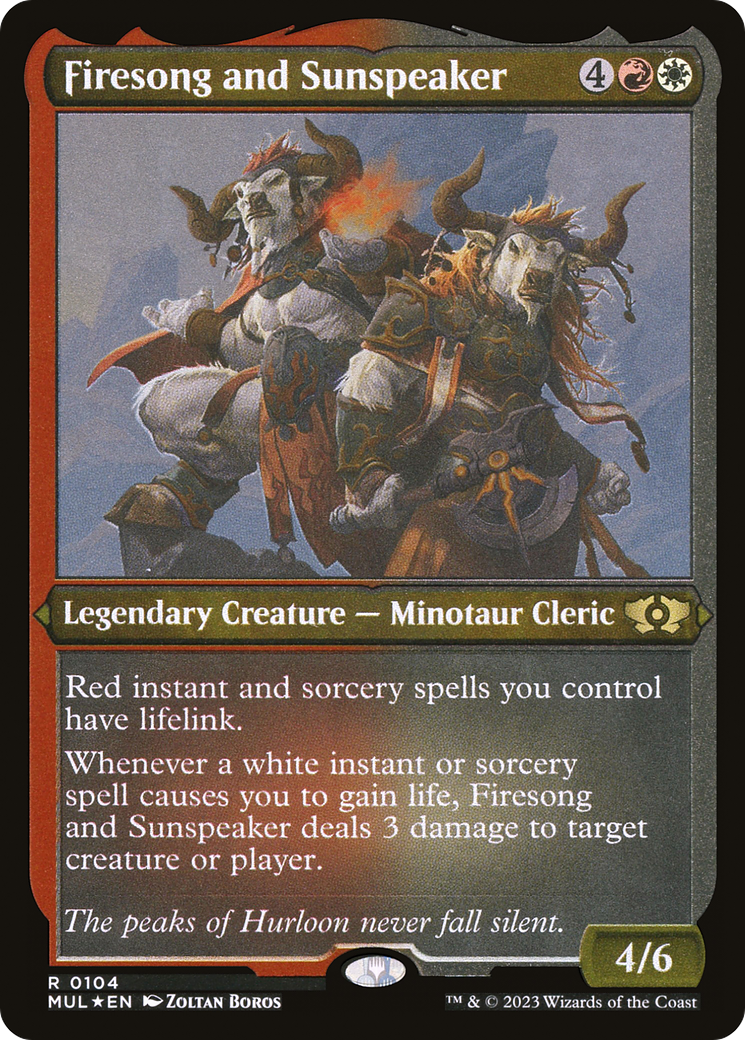 Firesong and Sunspeaker (Foil Etched) [Multiverse Legends] | Good Games North