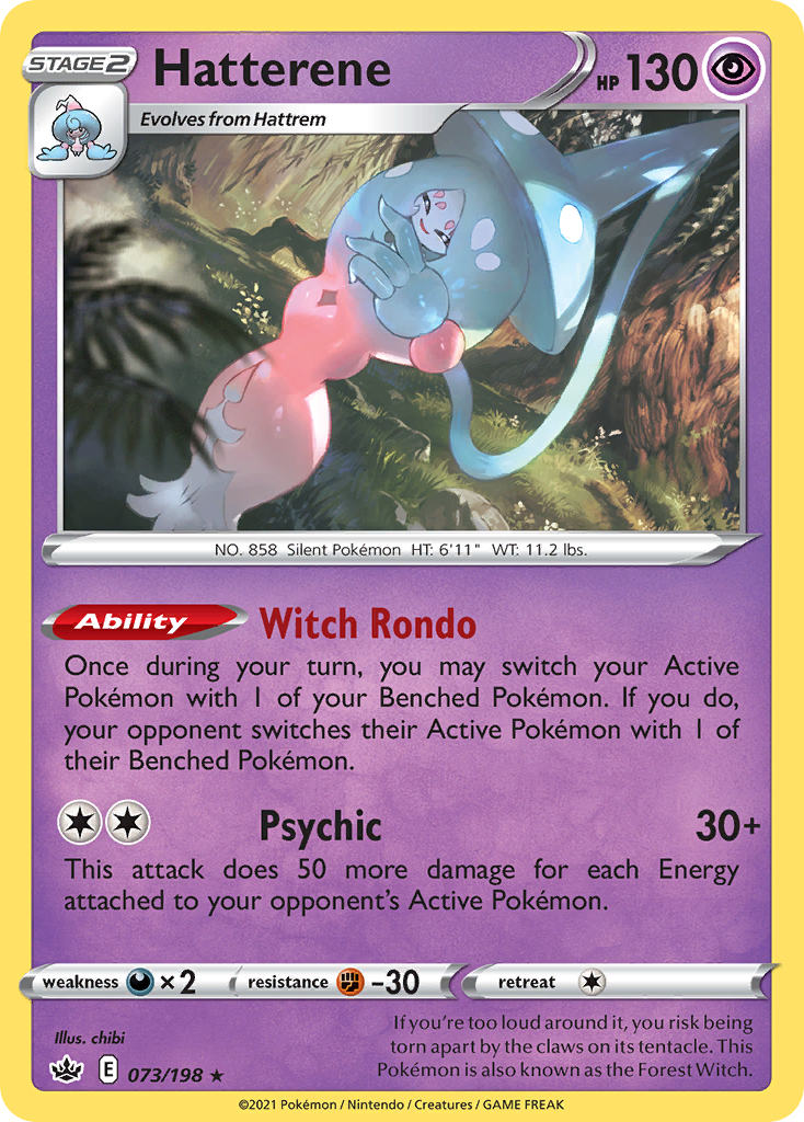 Hatterene (073/198) (Theme Deck Exclusive) [Sword & Shield: Chilling Reign] | Good Games North