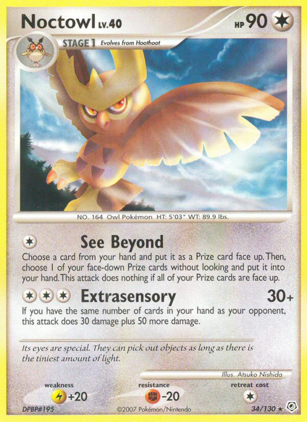Noctowl (34/130) [Diamond & Pearl: Base Set] | Good Games North