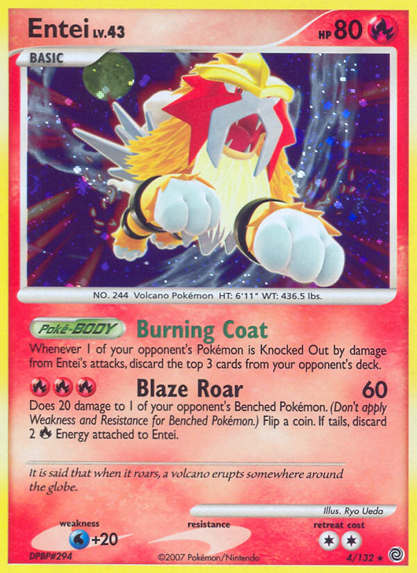 Entei (4/132) [Diamond & Pearl: Secret Wonders] | Good Games North