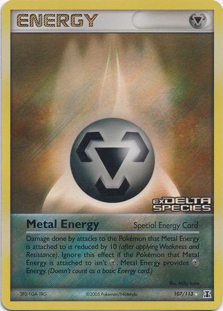 Metal Energy (107/113) (Stamped) [EX: Delta Species] | Good Games North