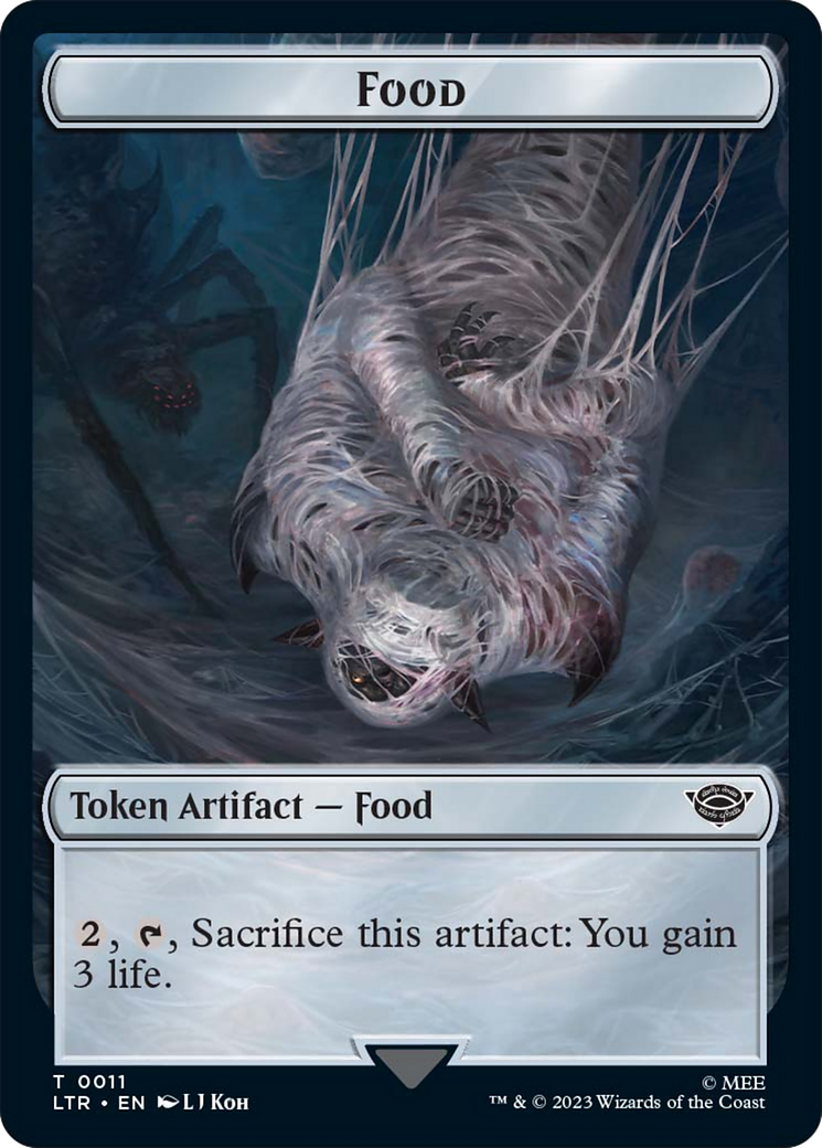 Food (11) // Treasure Double-Sided Token [The Lord of the Rings: Tales of Middle-Earth Tokens] | Good Games North