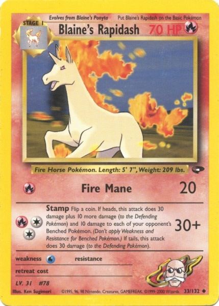 Blaine's Rapidash (33/132) [Gym Challenge Unlimited] | Good Games North