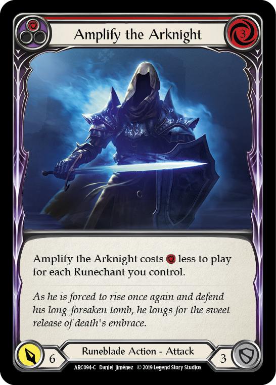 Amplify the Arknight (Red) [ARC094-C] 1st Edition Rainbow Foil | Good Games North