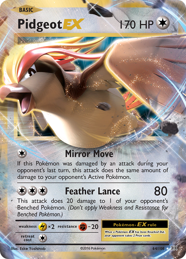 Pidgeot EX (64/108) [XY: Evolutions] | Good Games North