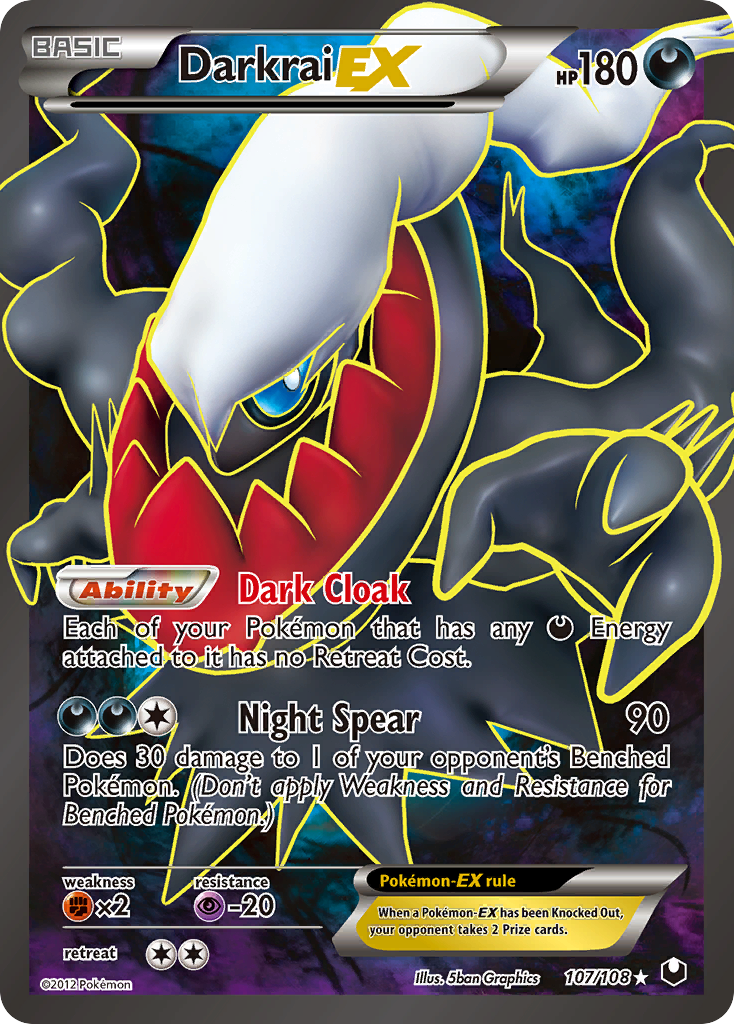 Darkrai EX (107/108) [Black & White: Dark Explorers] | Good Games North