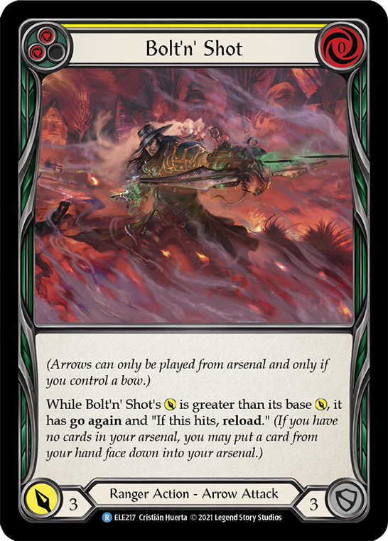 Bolt'n' Shot (Yellow) [ELE217] (Tales of Aria)  1st Edition Rainbow Foil | Good Games North
