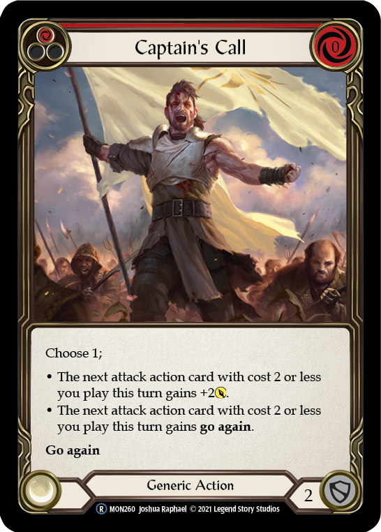 Captain's Call (Red) [U-MON260] Unlimited Normal | Good Games North