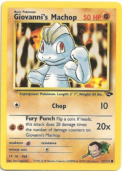 Giovanni's Machop (72/132) [Gym Challenge Unlimited] | Good Games North