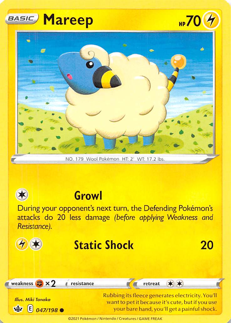 Mareep (047/198) [Sword & Shield: Chilling Reign] | Good Games North