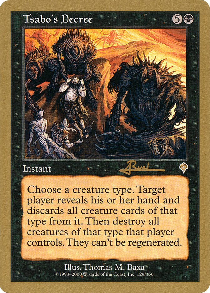 Tsabo's Decree (Antoine Ruel) [World Championship Decks 2001] | Good Games North