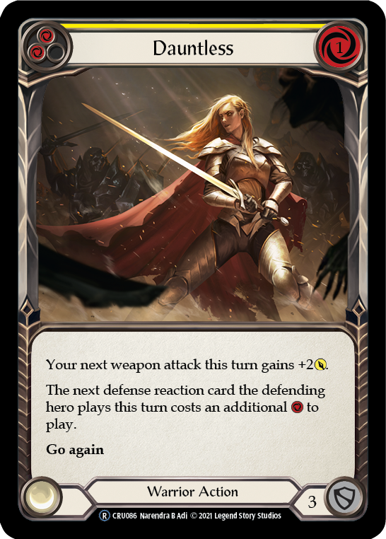 Dauntless (Yellow) [U-CRU086-RF] Unlimited Rainbow Foil | Good Games North