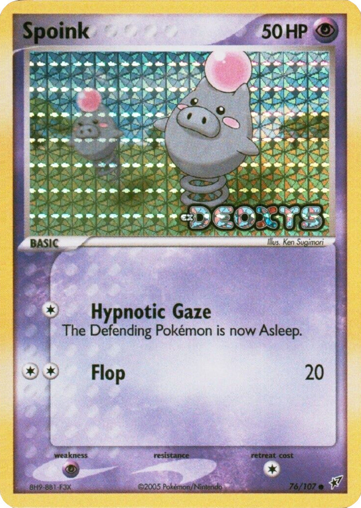 Spoink (76/107) (Stamped) [EX: Deoxys] | Good Games North