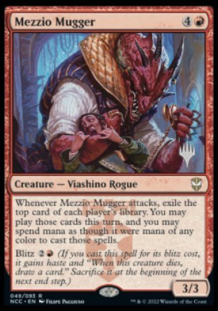 Mezzio Mugger (Promo Pack) [Streets of New Capenna Commander Promos] | Good Games North