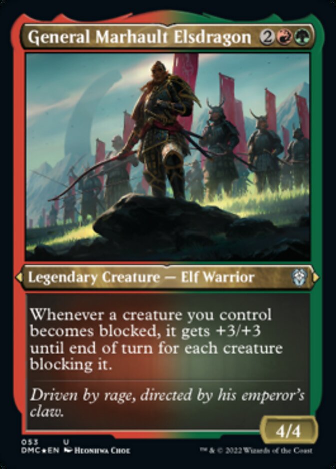 General Marhault Elsdragon (Foil Etched) [Dominaria United Commander] | Good Games North