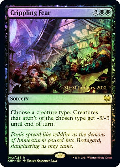 Crippling Fear  [Kaldheim Prerelease Promos] | Good Games North