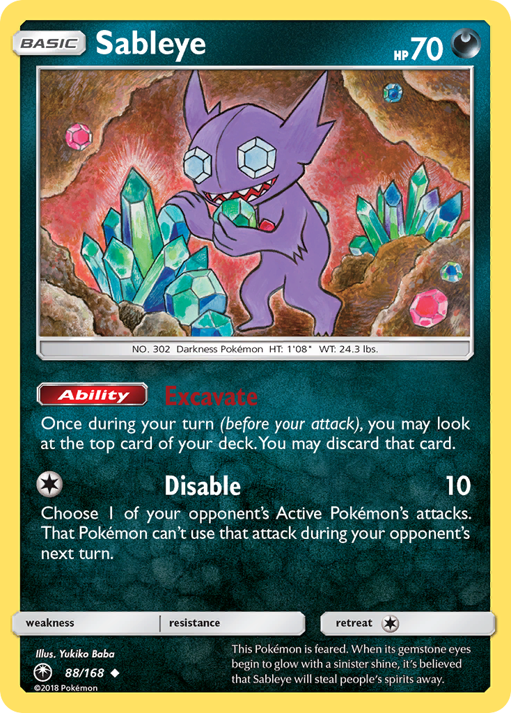 Sableye (88/168) [Sun & Moon: Celestial Storm] | Good Games North