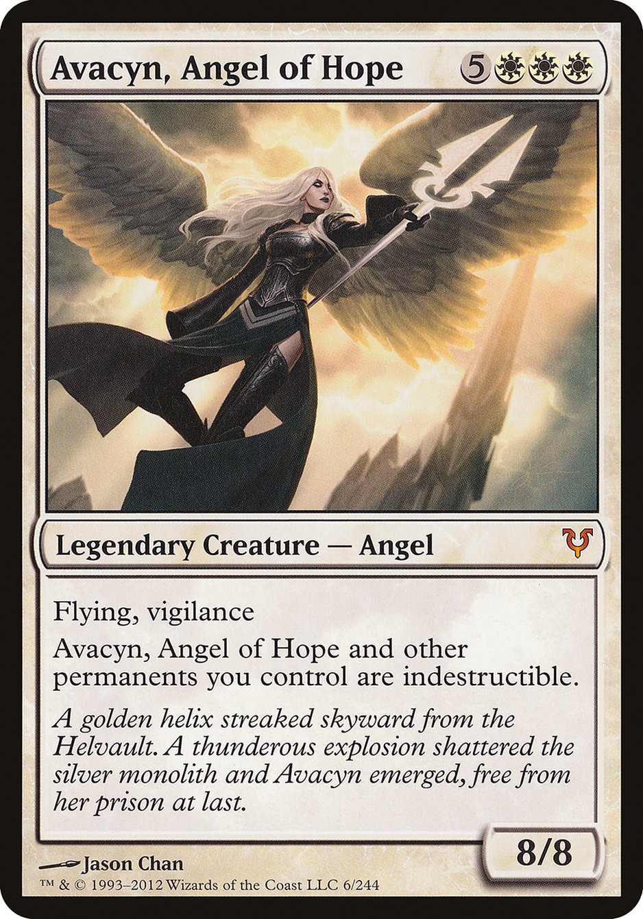Avacyn, Angel of Hope (Oversized) [Open the Helvault] | Good Games North