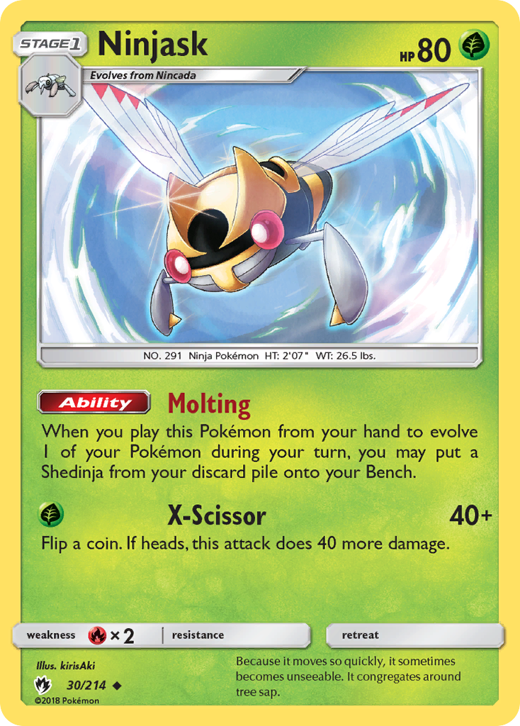 Ninjask (30/214) [Sun & Moon: Lost Thunder] | Good Games North