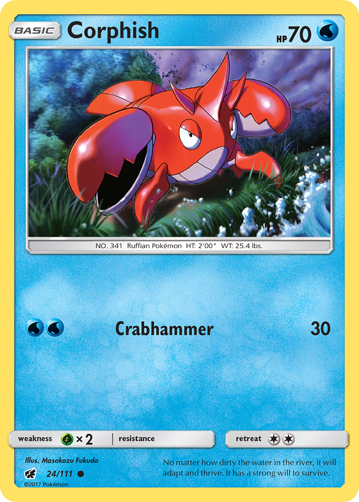 Corphish (24/111) [Sun & Moon: Crimson Invasion] | Good Games North