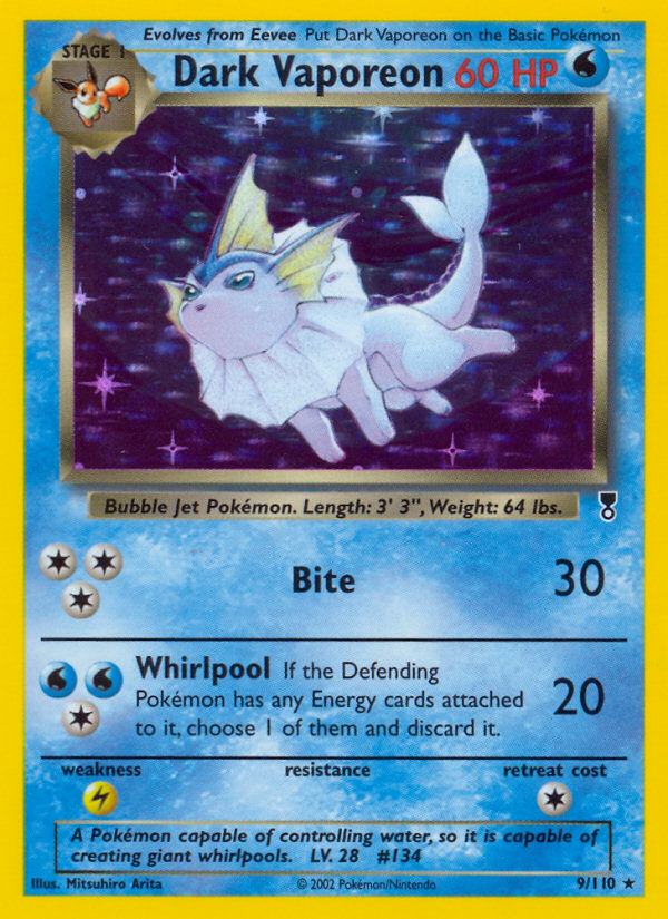 Dark Vaporeon (9/110) [Legendary Collection] | Good Games North