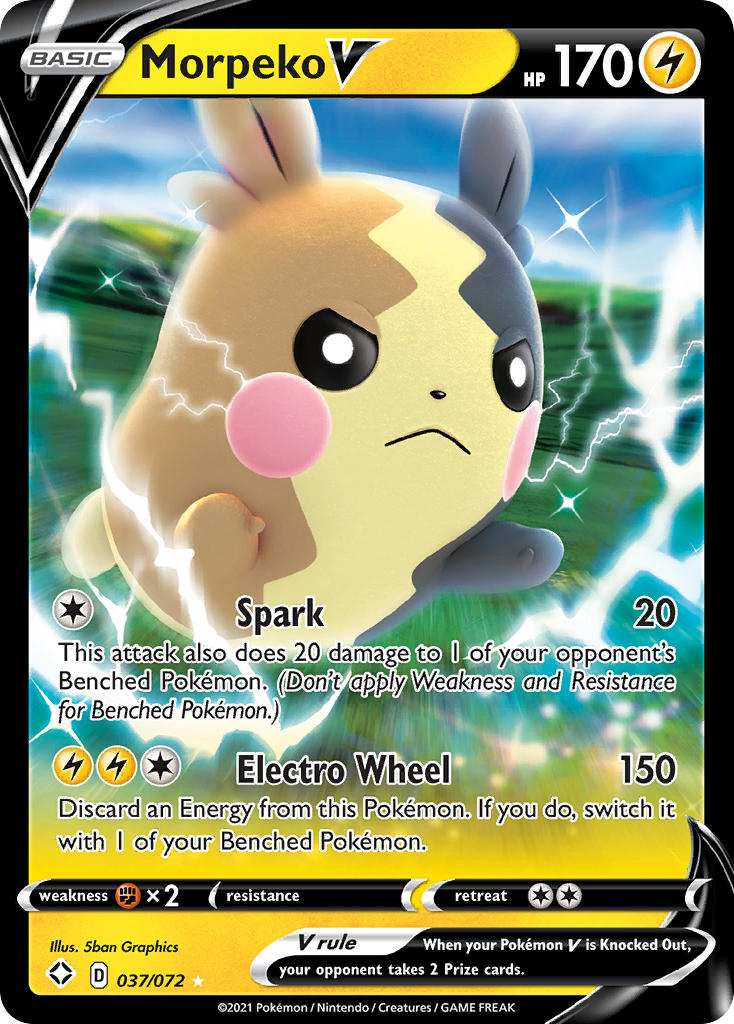 Morpeko V (037/072) [Sword & Shield: Shining Fates] | Good Games North