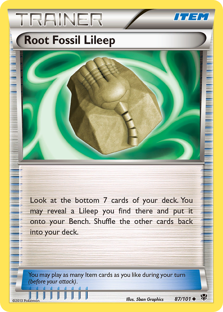 Root Fossil Lileep (87/101) [Black & White: Plasma Blast] | Good Games North