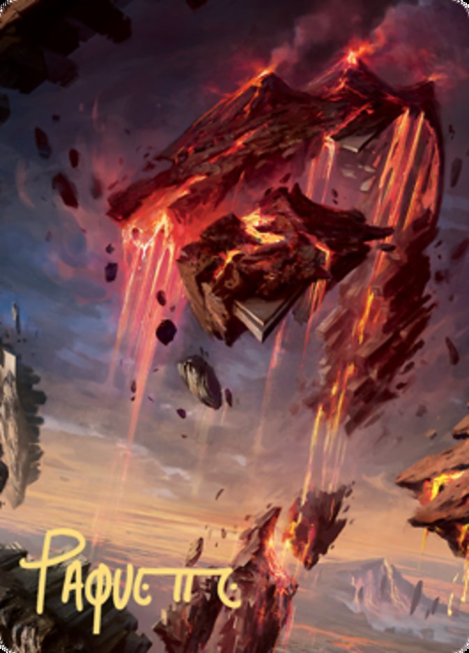 Mountain 2 Art Card (Gold-Stamped Signature) [Zendikar Rising Art Series] | Good Games North