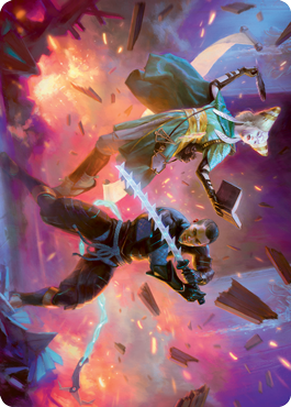 Explosive Entry Art Card [Kamigawa: Neon Dynasty Art Series] | Good Games North
