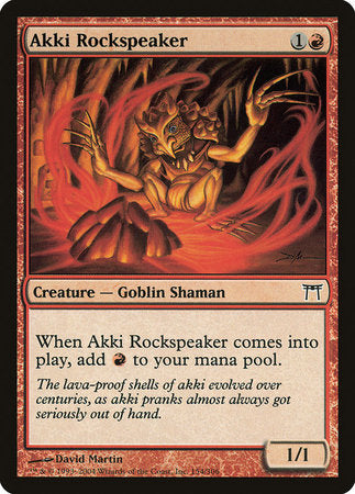 Akki Rockspeaker [Champions of Kamigawa] | Good Games North