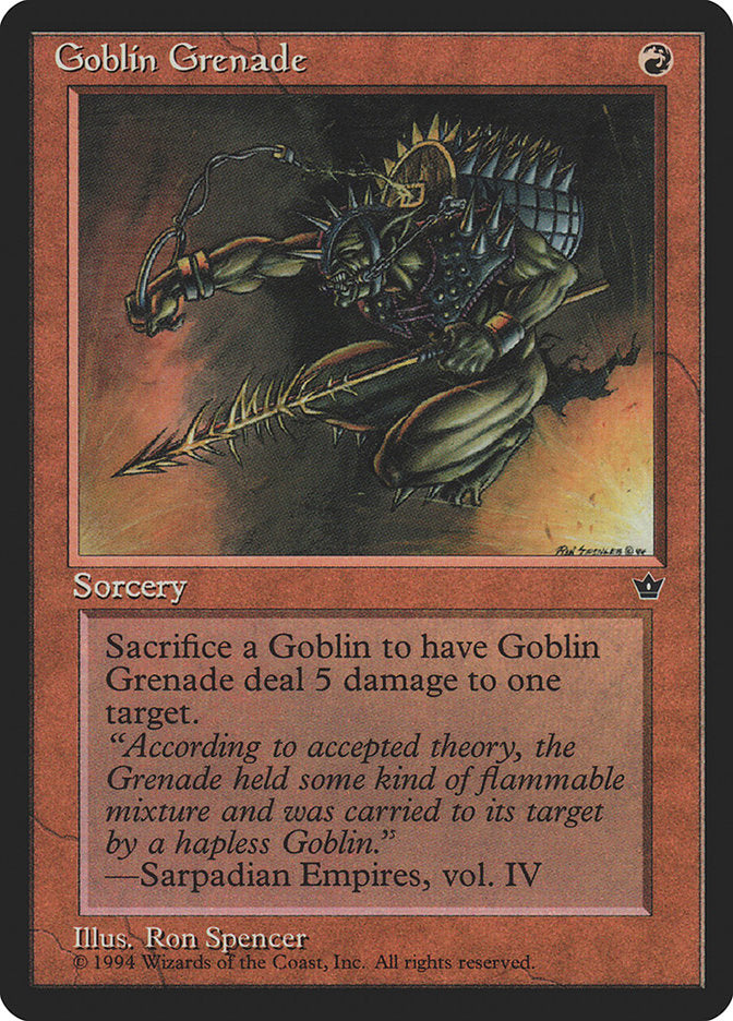 Goblin Grenade (Ron Spencer) [Fallen Empires] | Good Games North