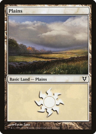 Plains (232) [Avacyn Restored] | Good Games North