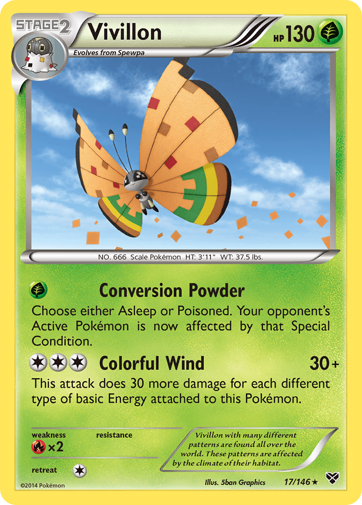 Vivillon (17/146) (High Plains Form/Orange Wings) [XY: Base Set] | Good Games North