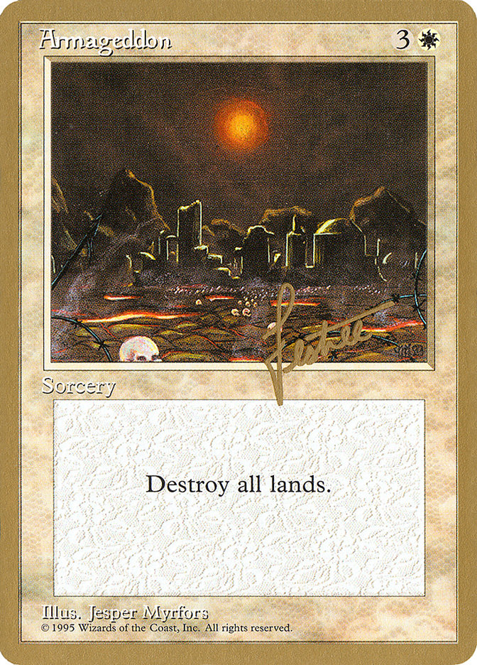 Armageddon (Bertrand Lestree) [Pro Tour Collector Set] | Good Games North